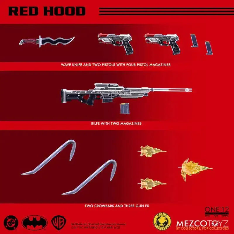 Red Hood 1/12 Action Figure | Batman Family 6" Collectible Collectible Figures - The Eezee Shop