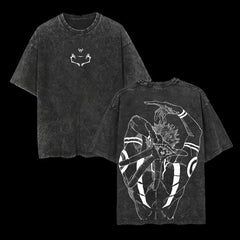 Mens Washed New Arrival Clothes Tee Shirt Graphic T-Shirts Men Tshirt for Men Ropa Hombre Anime Jujutsu Kaisen Ryomen Sukuna Anime Tshirts - The Eezee Shop