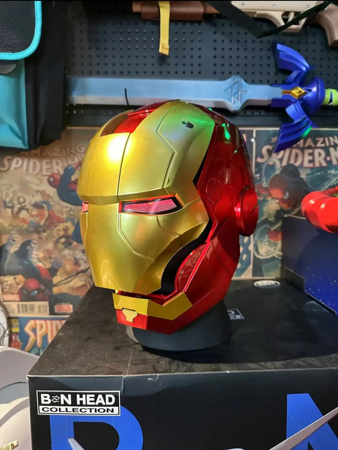 Iron Man Electric Helmet | 1:1 Auto Open & Close Wearable Mask Cosplay Masks & Helmets - The Eezee Shop