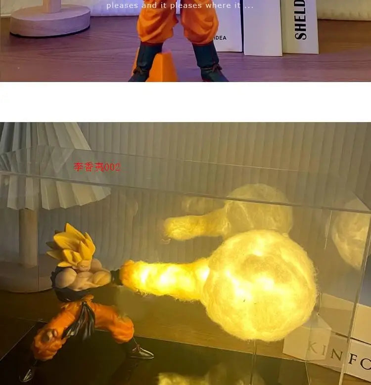 Goku Kamehameha LED Lamp | Rechargeable USB-C Night Light Lamps & Night Lights - The Eezee Shop