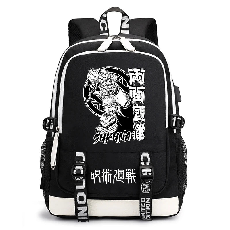 Jujutsu Kaisen Student Backpack | Lightweight Anime Daypack Backpacks - The Eezee Shop