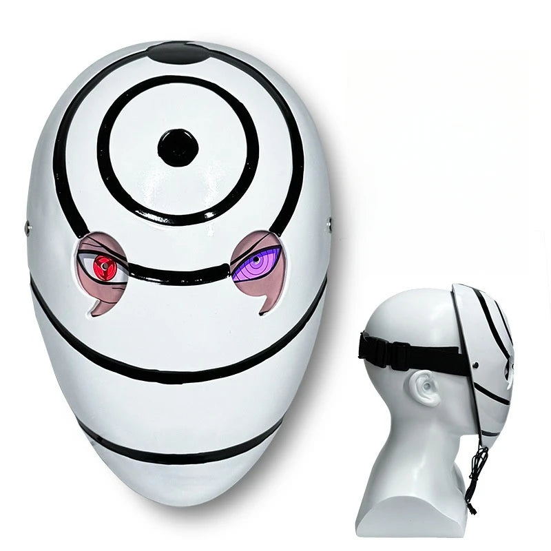 Obito Light-Up White Mask | Naruto Kids Halloween Cosplay Mask Cosplay Masks & Helmets - The Eezee Shop