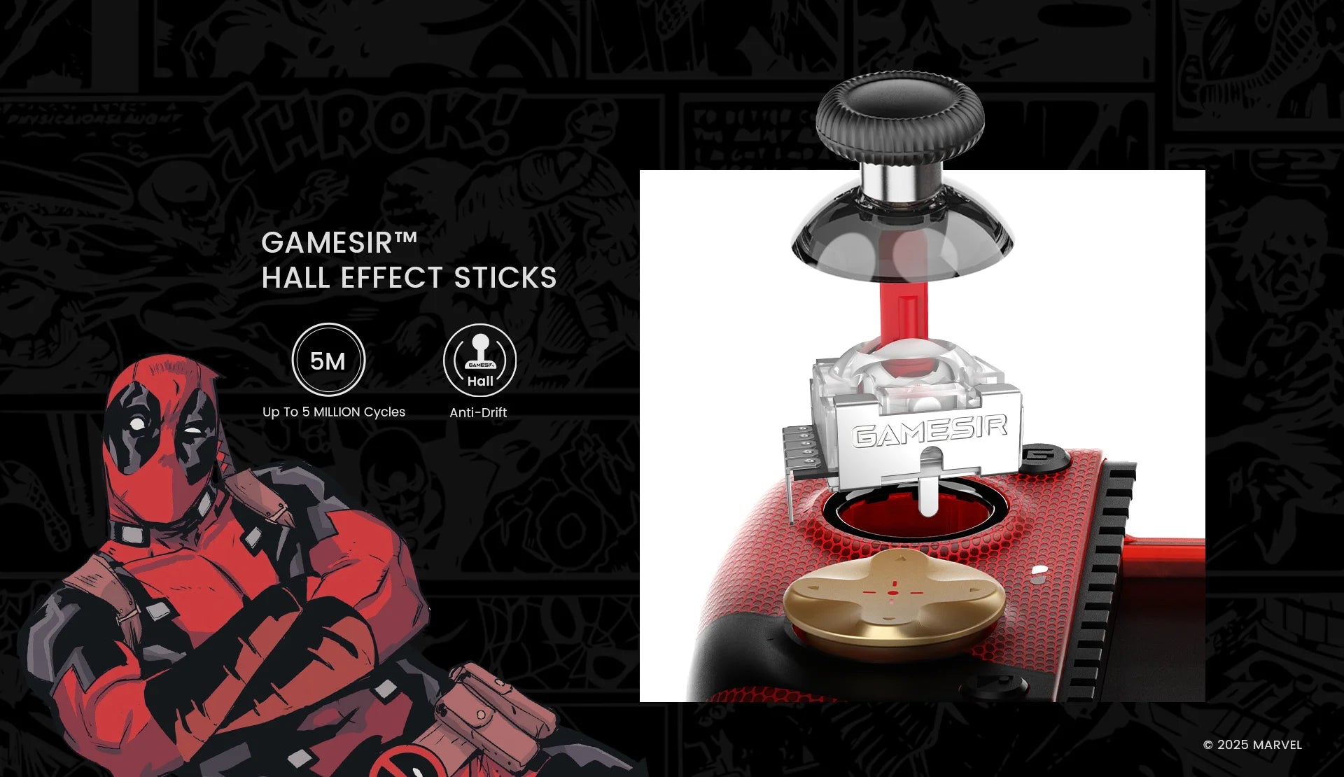 Deadpool Edition Mobile Controller | Type-C Wired Gamepad Gaming Accessories - The Eezee Shop