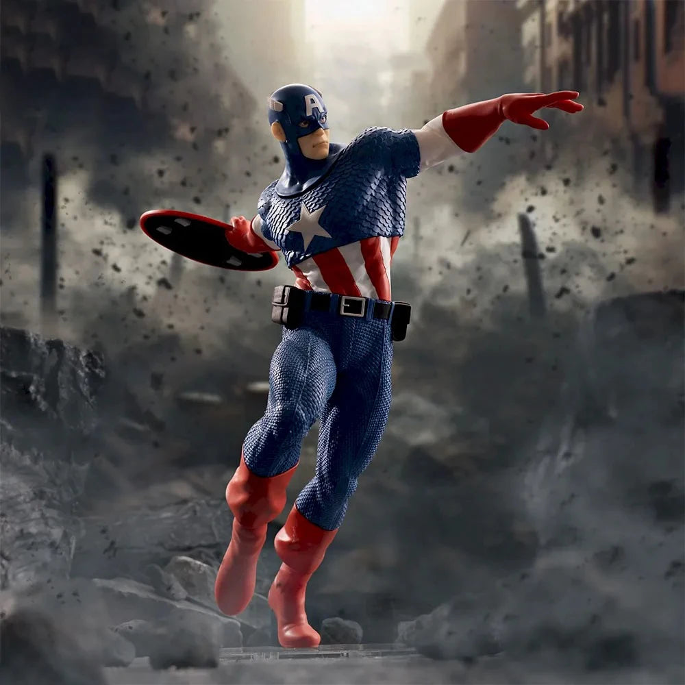 Captain America Luminasta Figure | Collectible Display Statue Collectible Figures - The Eezee Shop
