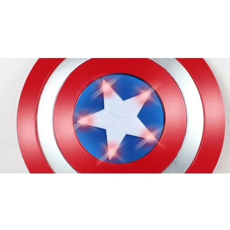 Captain America Light-Up Shield & Mask | 32cm Kids Costume Set Cosplay Props - The Eezee Shop