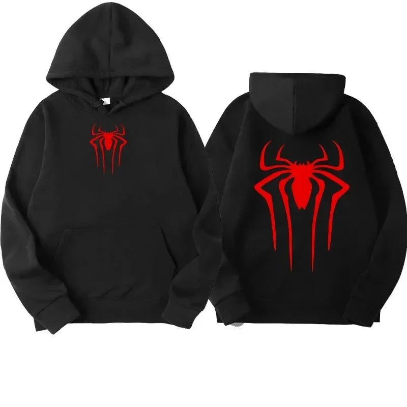 Men's Spider Print Hoodie | Harajuku Casual Sweatshirt Hoodies & Sweatshirts - The Eezee Shop