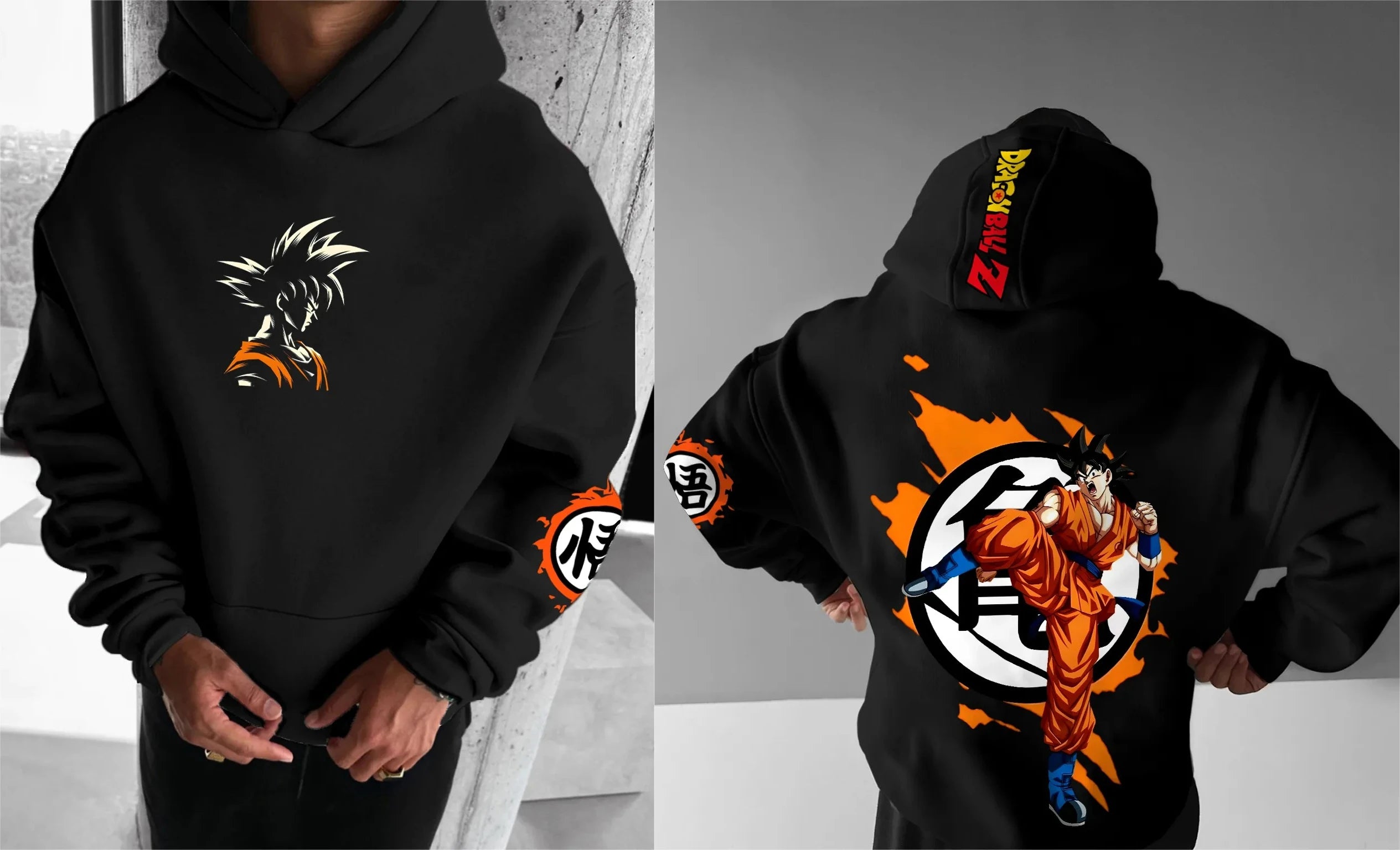 Dragon Ball Hooded Sweater | Loose Unisex Anime Hoodie Hoodies & Sweatshirts - The Eezee Shop