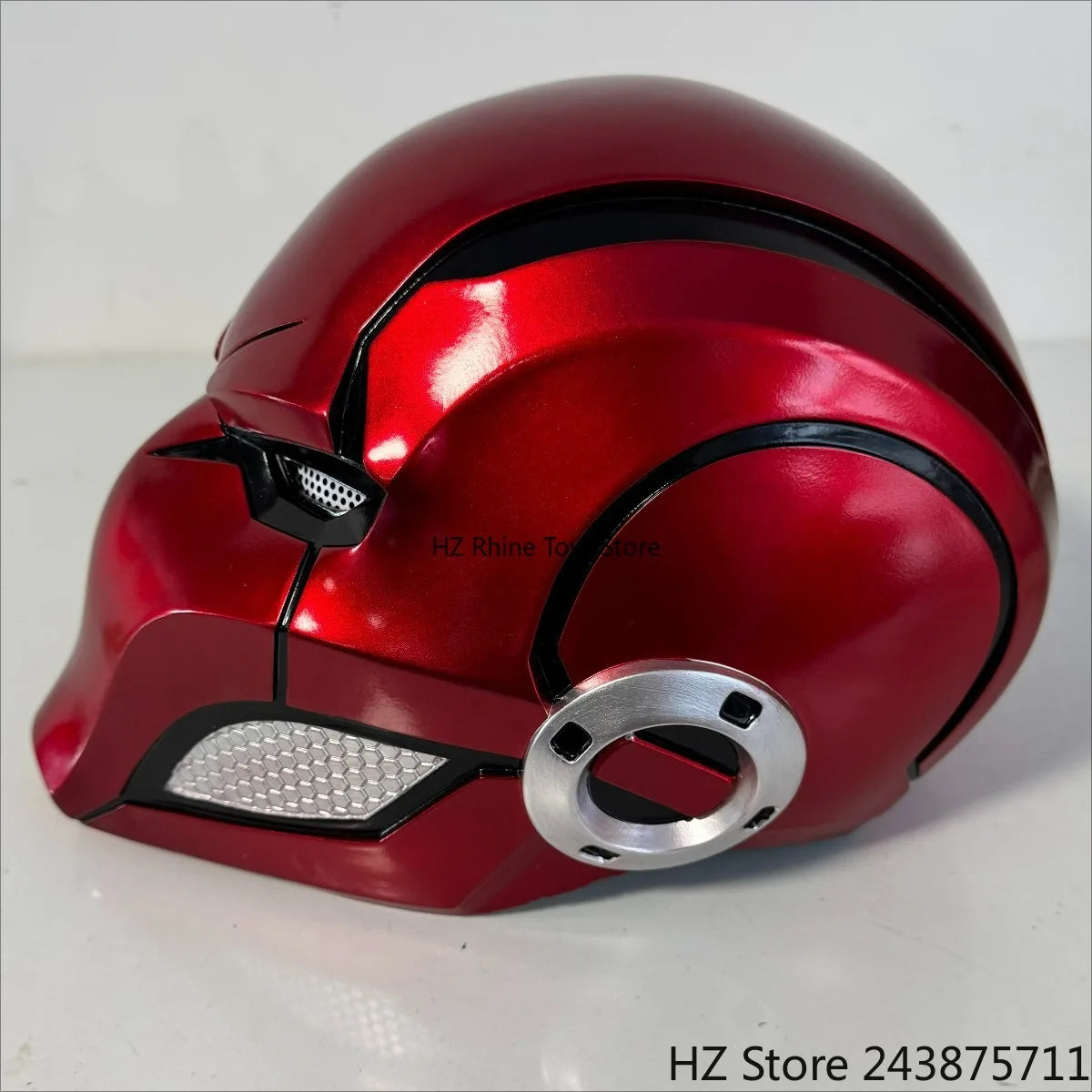 Red Hood Metallic Helmet | Deluxe Cosplay Prop with Eye Detail Cosplay Masks & Helmets - The Eezee Shop