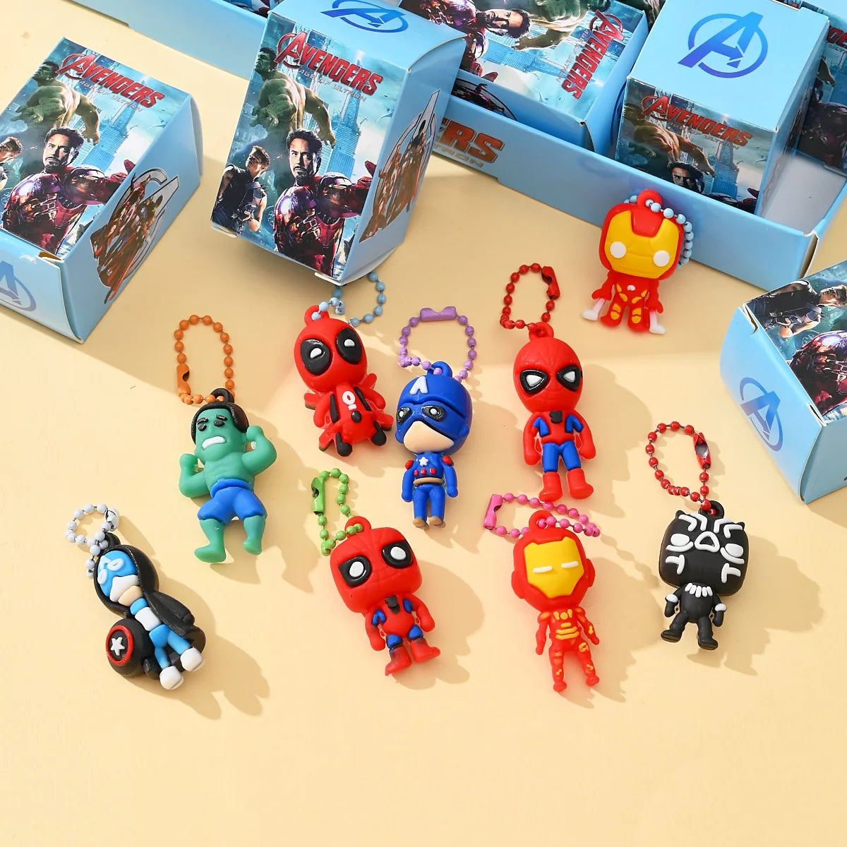 Marvel Mini Figure Keychain Blind Box | Spider-Man & Cap Keychains - The Eezee Shop