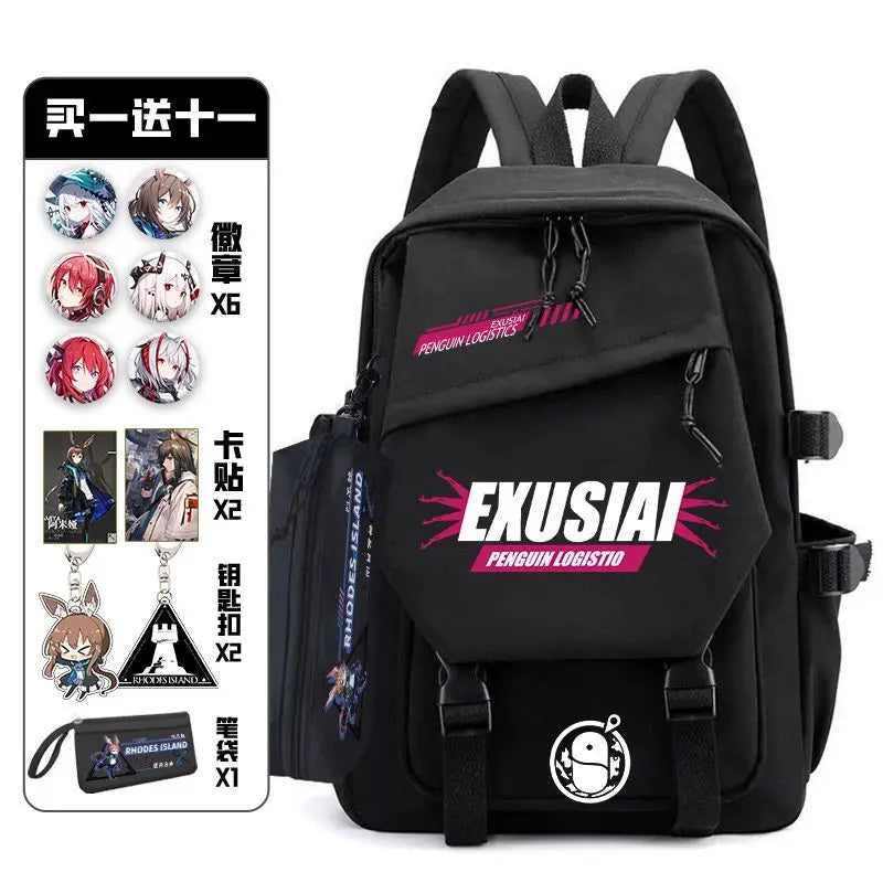 Arknights Backpack with Badge Set | Anime Ita Bag for Students Backpacks - The Eezee Shop