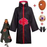 Tobi Obito Cosplay Costume | Akatsuki Coat, Mask & Ring Set Cosplay Costumes - The Eezee Shop