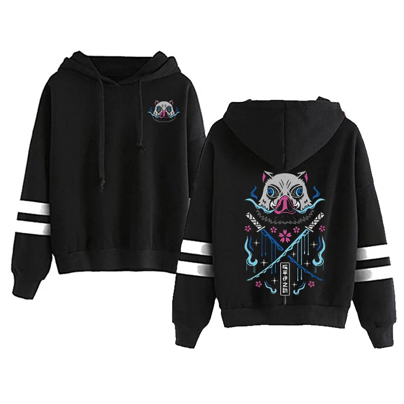 Inosuke Hoodie | Demon Slayer Kawaii Manga Pullover Hoodies & Sweatshirts - The Eezee Shop
