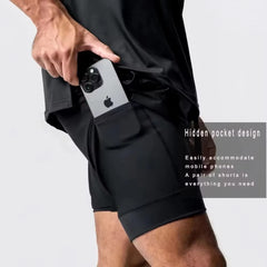 One Piece Men's Shorts Double Layer 2-in-1 Shorts Roronoa Zoro Performance shorts - The Eezee Shop