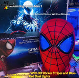 Spider-Man Motorized Eye Mask | Light-Up 1:1 Ring Control Cosplay Masks & Helmets - The Eezee Shop