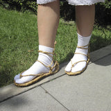 Ichigo Cosplay Straw Sandals | Bleach Zori with Tabi Socks Slippers & Sandals - The Eezee Shop