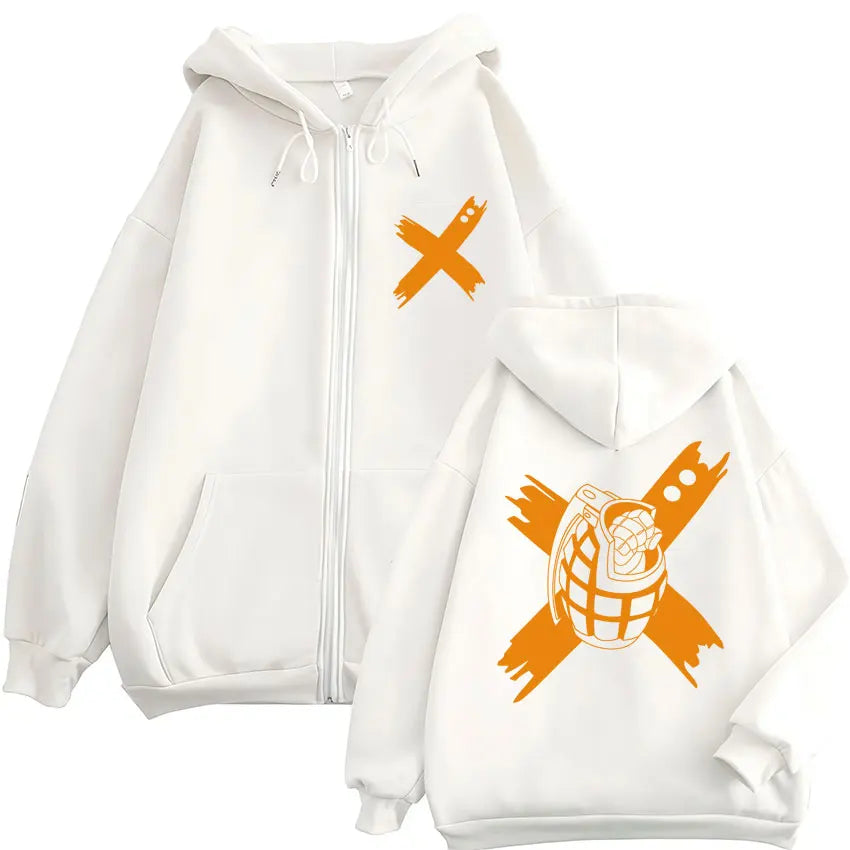 My Hero Academia Zip-Up Hoodie | Vintage Fleece Sweatshirt Hoodies & Sweatshirts - The Eezee Shop