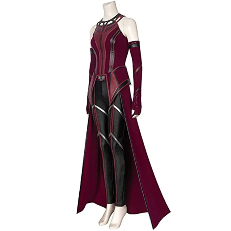 Wanda Maximoff Cosplay Outfit | Red Top, Pants, Cloak & Headpiece Cosplay Costumes - The Eezee Shop