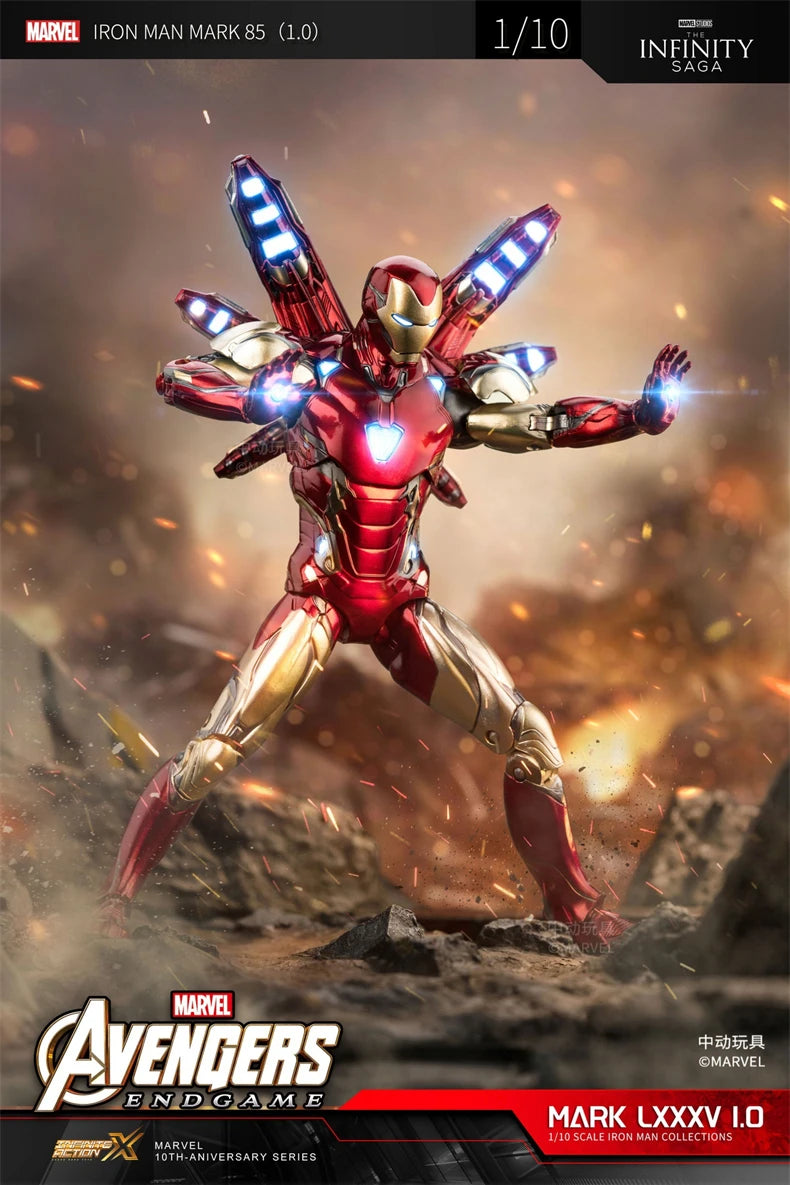 Iron Man Mark 85 Light-Up Figure | 1:10 Infinity Saga Collectible Figures - The Eezee Shop