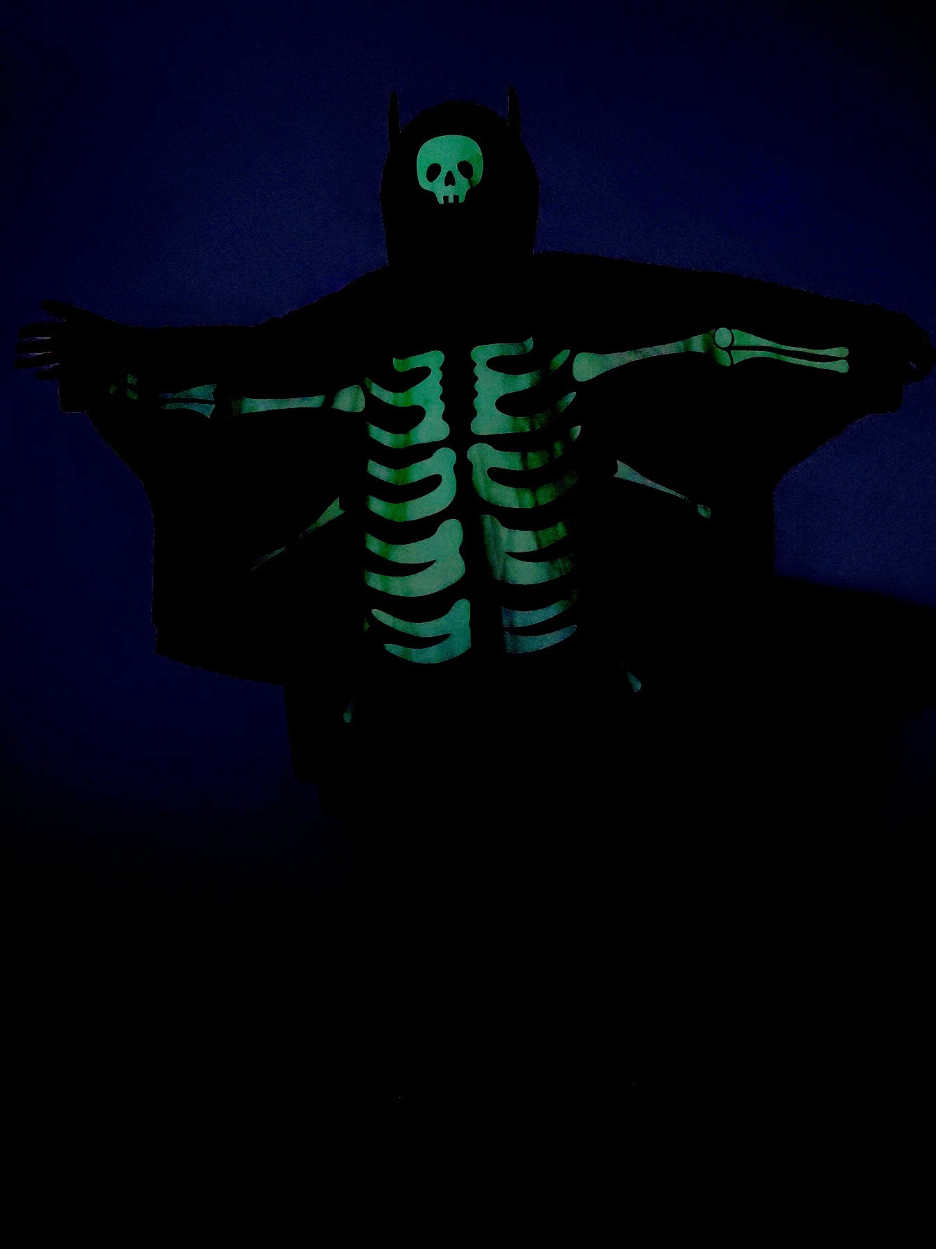 Boys Glow Ghost Bat Cape | Kids Halloween Costume Cloak Halloween Costumes - The Eezee Shop