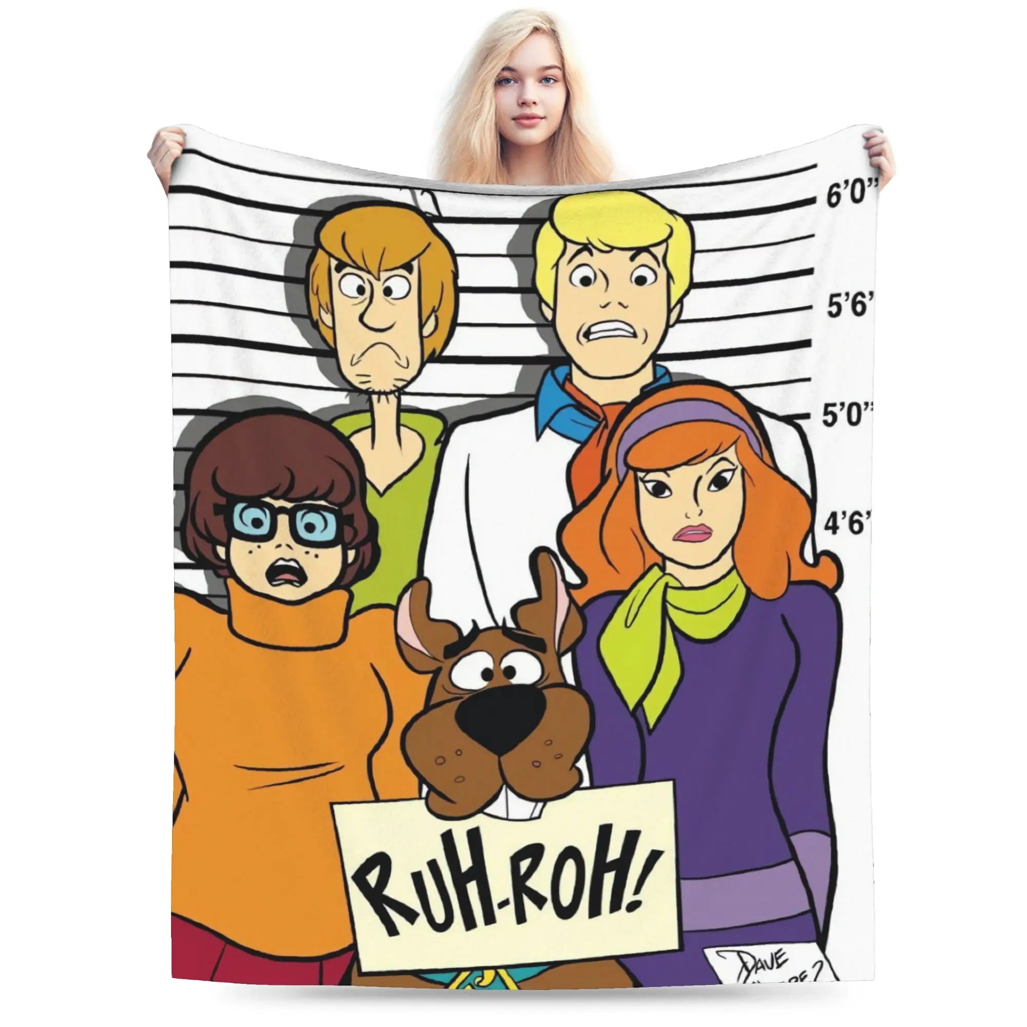 Scooby-Doo Flannel Blanket | Cartoon Halloween Winter Throw Throw Blankets - The Eezee Shop
