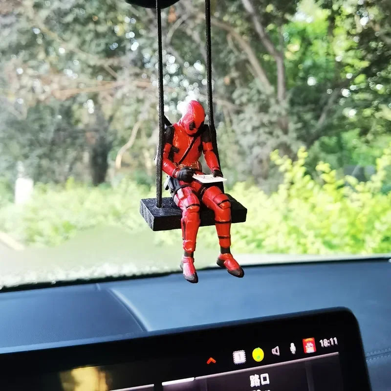 Sitting Deadpool Car Figure | Mini Interior Pendant Decor Car Accessories - The Eezee Shop