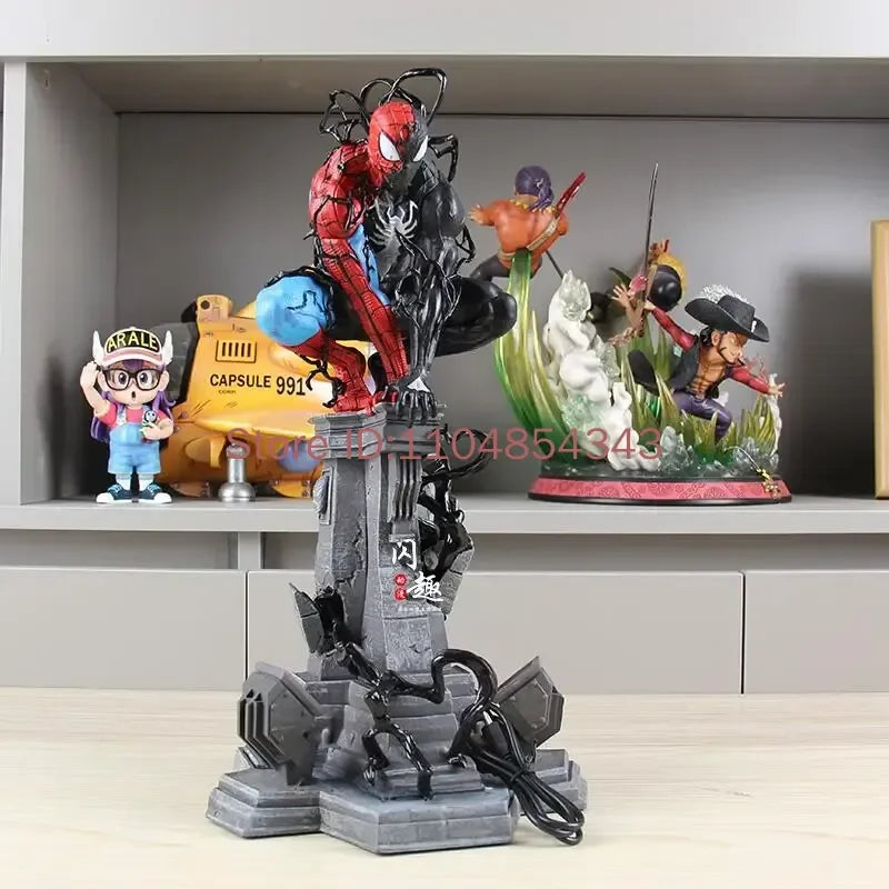 Venom Symbiote Light-Up Statue | Crouching Spider-Man GK Figure Collectible Figures - The Eezee Shop