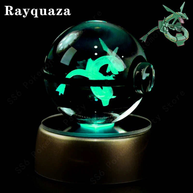 Pokemon 3D Crystal Ball Night Light | Mewtwo, Pikachu & Gengar Lamps & Night Lights - The Eezee Shop