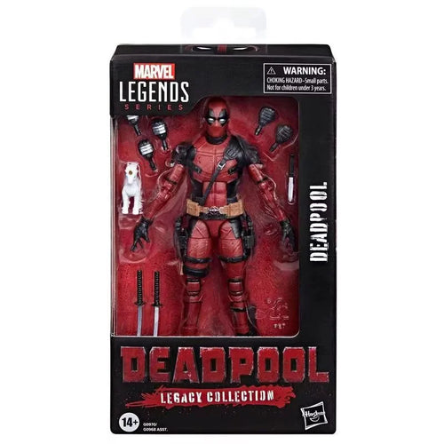 Marvel Legends Deadpool action figure in packaging on a white background