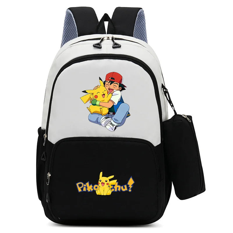 Anime Figure Print Backpack | Large Capacity Bag with Pencil Case Backpacks - The Eezee Shop
