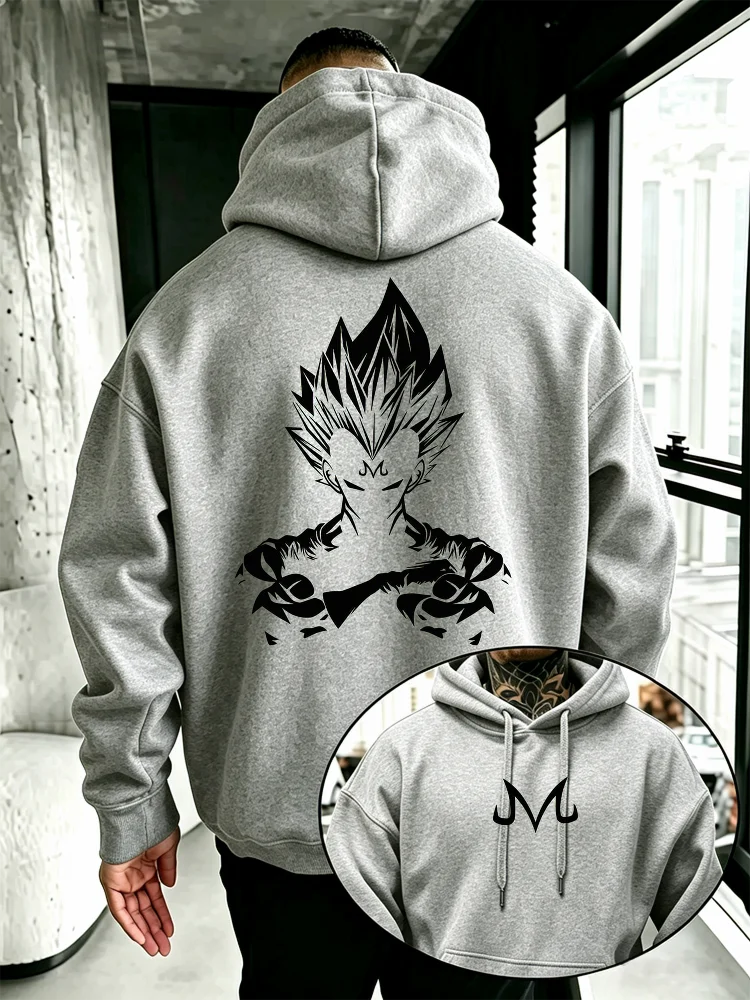 Majin Vegeta Fleece Hoodie | Dragon Ball Super Warm Pullover Hoodies & Sweatshirts - The Eezee Shop
