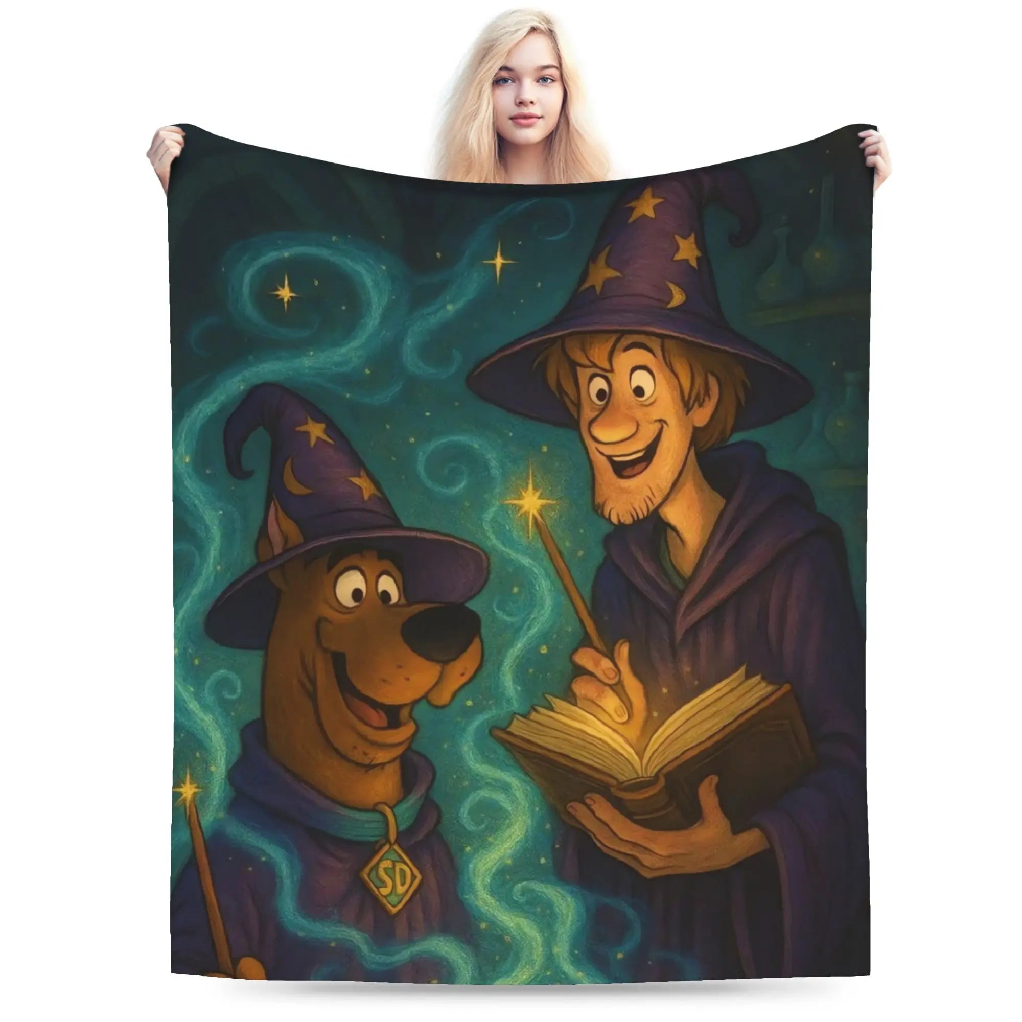 Scooby-Doo Flannel Blanket | Cartoon Halloween Winter Throw Throw Blankets - The Eezee Shop