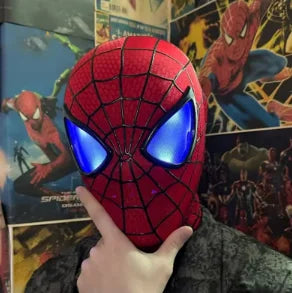 Miles Morales Light-Up Mask | Moving Eyes Ring Control 1:1 Cosplay Masks & Helmets - The Eezee Shop