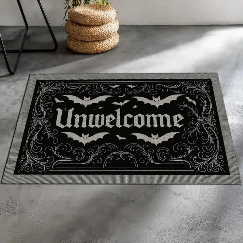 Dragon Bat Pumpkin Unwelcome Mat | Gothic Non-Slip Rug Rugs & Doormats - The Eezee Shop