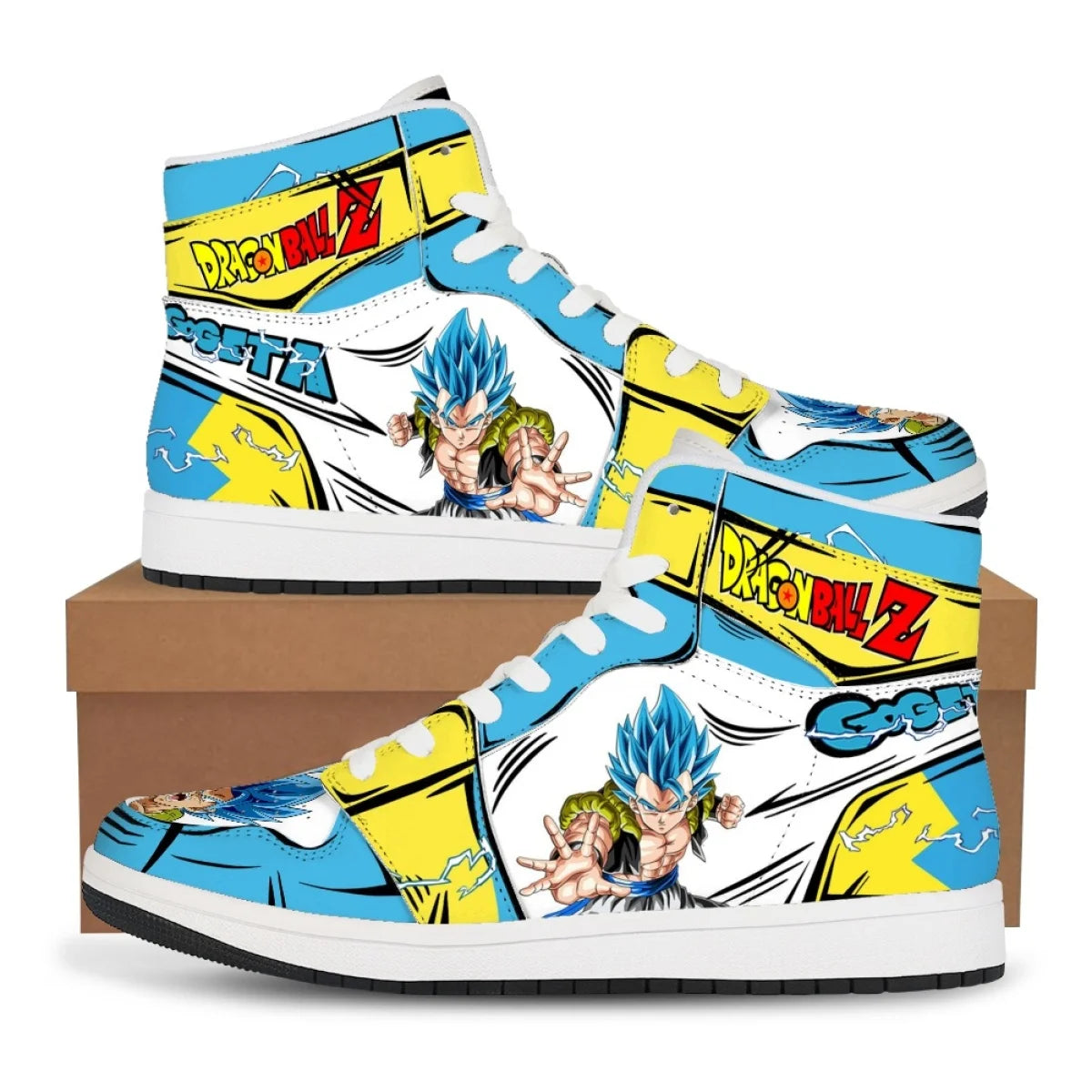 Gotenks & Goku Custom Sneakers | Dragon Ball High-Top Shoes Sneakers - The Eezee Shop