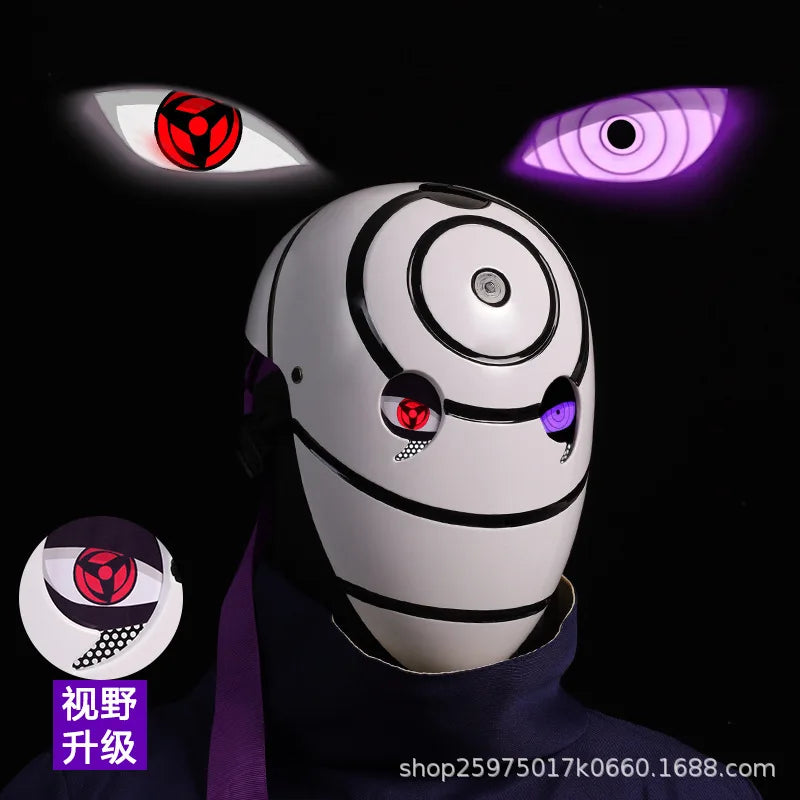 Obito Uchiha Light-Up Mask | Naruto Sharingan Cosplay Helmet Cosplay Masks & Helmets - The Eezee Shop