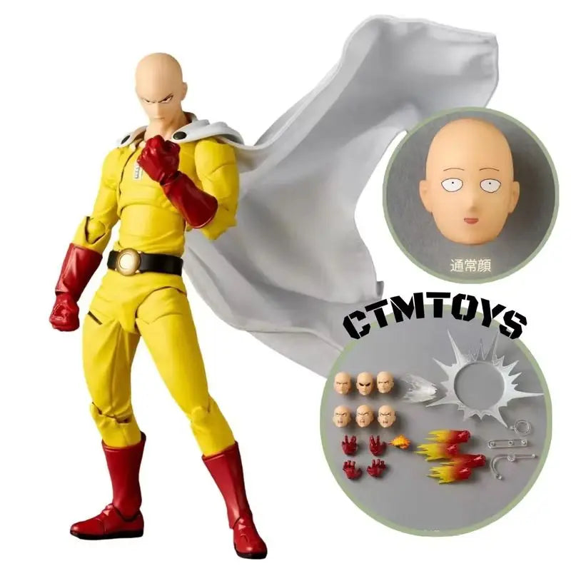 Saitama Articulated Action Figure | One Punch Man Collectible Collectible Figures - The Eezee Shop