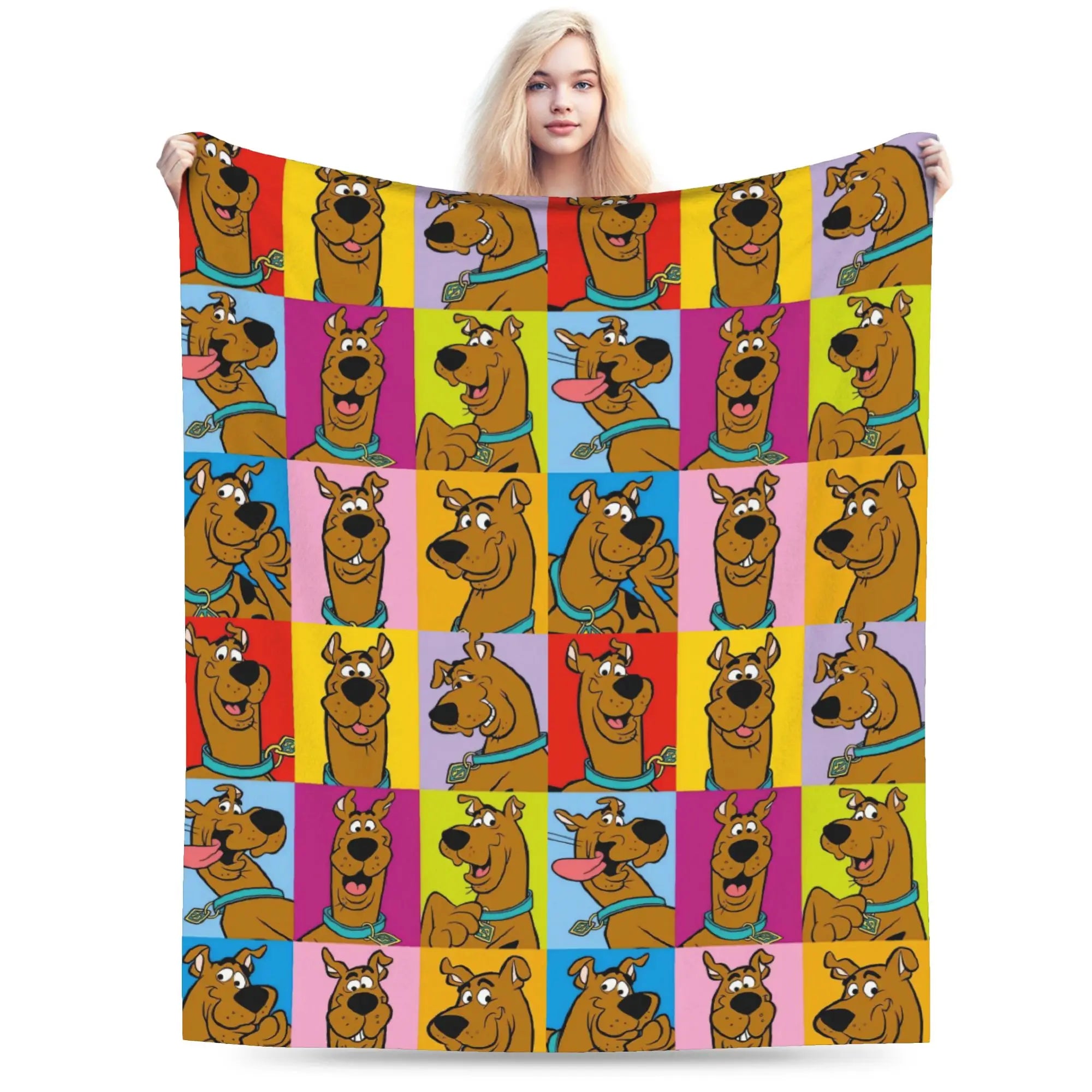 Scooby-Doo Flannel Blanket | Cartoon Halloween Winter Throw Throw Blankets - The Eezee Shop