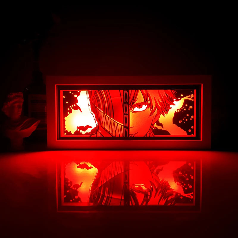 Anime Paper-Cut Light Box | Remote Control Color Night Light Lamps & Night Lights - The Eezee Shop