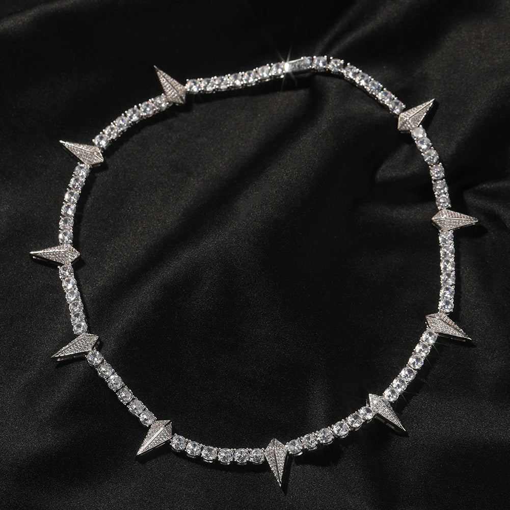 Black Panther Iced Out Tennis Necklace | 5mm CZ Hip Hop Choker Jewelry - The Eezee Shop