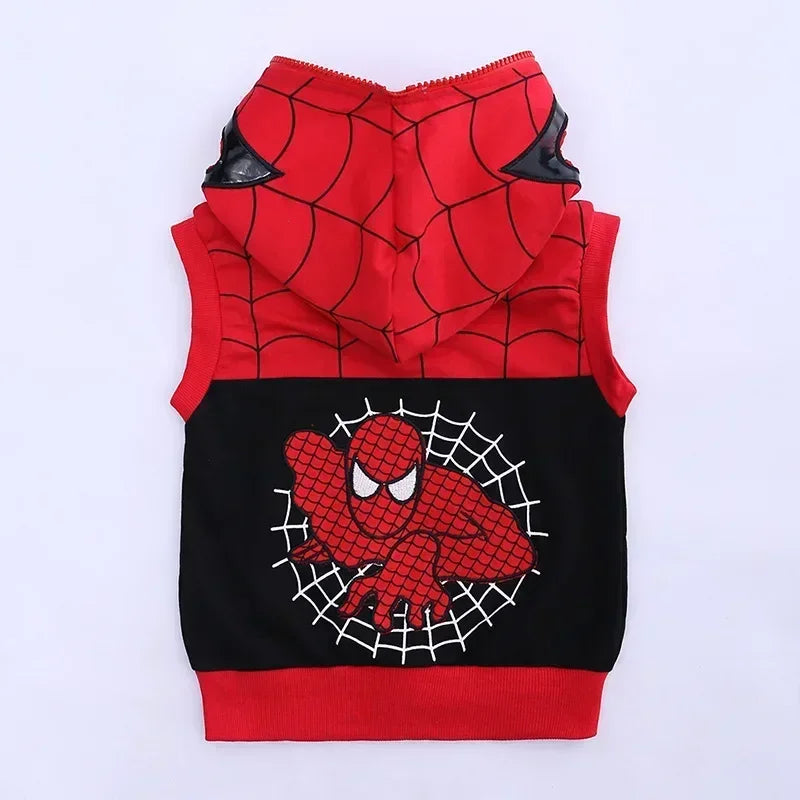 Superhero 3-Piece Tracksuit | Hooded Vest, T-Shirt & Pants Set Outfit Sets - The Eezee Shop