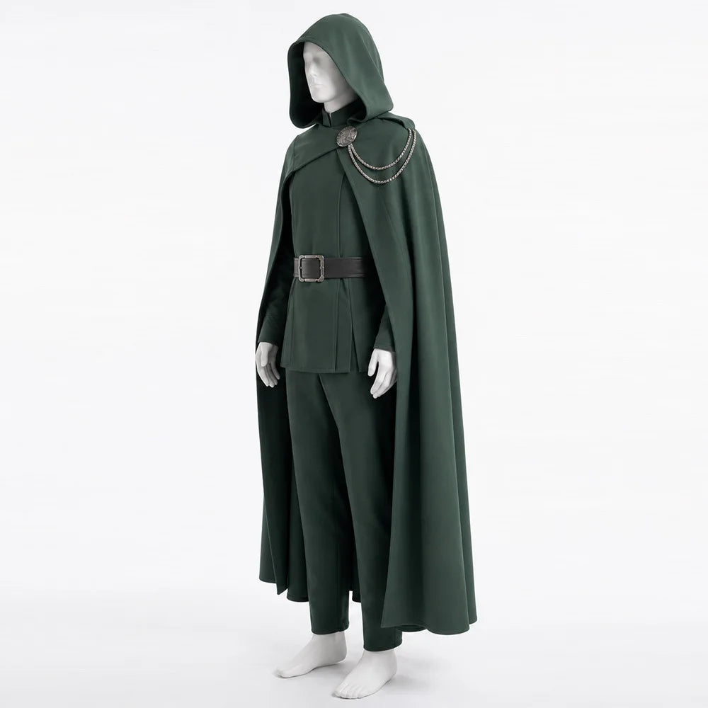 Doctor Doom Classic Villain Costume | Hooded Cape, Belt & Armor Cosplay Costumes - The Eezee Shop