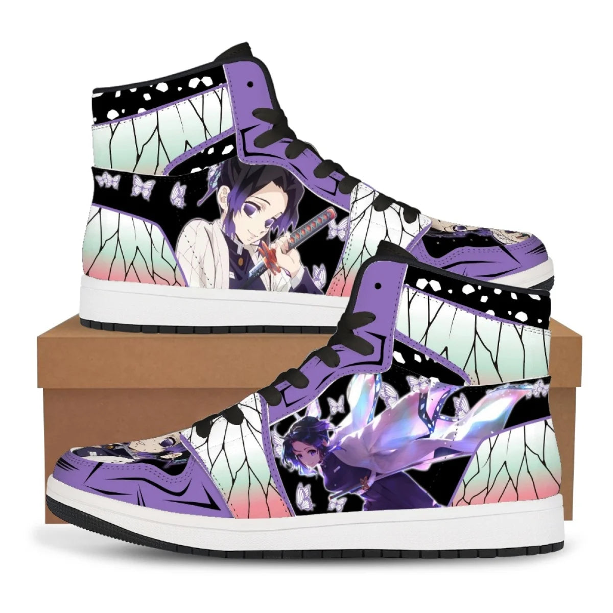 Tanjiro & Nezuko Basketball Sneakers | Demon Slayer Unisex Shoes Sneakers - The Eezee Shop