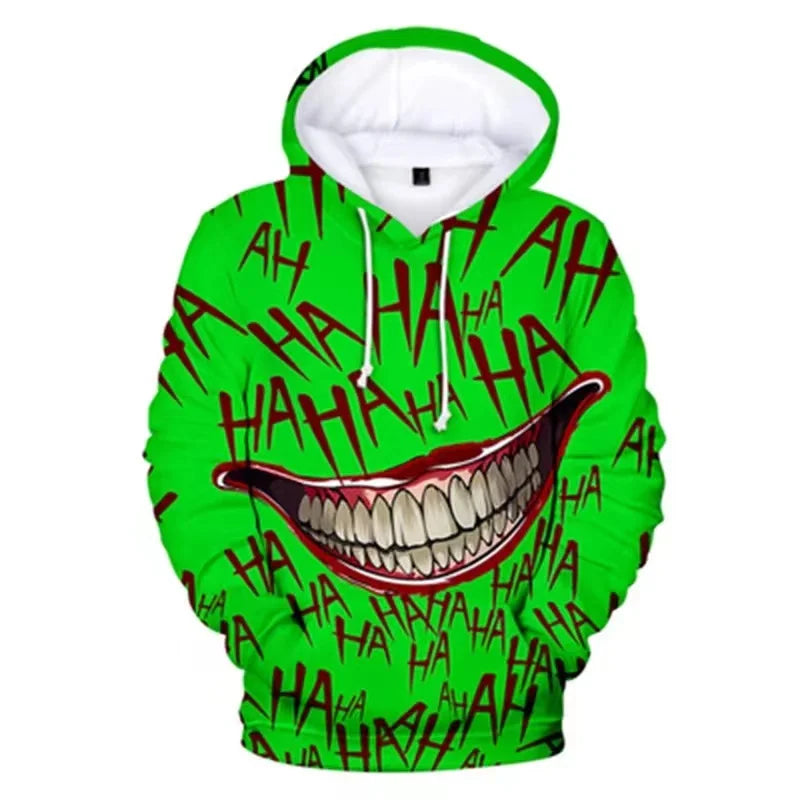 Joker 3D Print Hoodie | Funny Oversized Hip Hop Sweatshirt Hoodies & Sweatshirts - The Eezee Shop