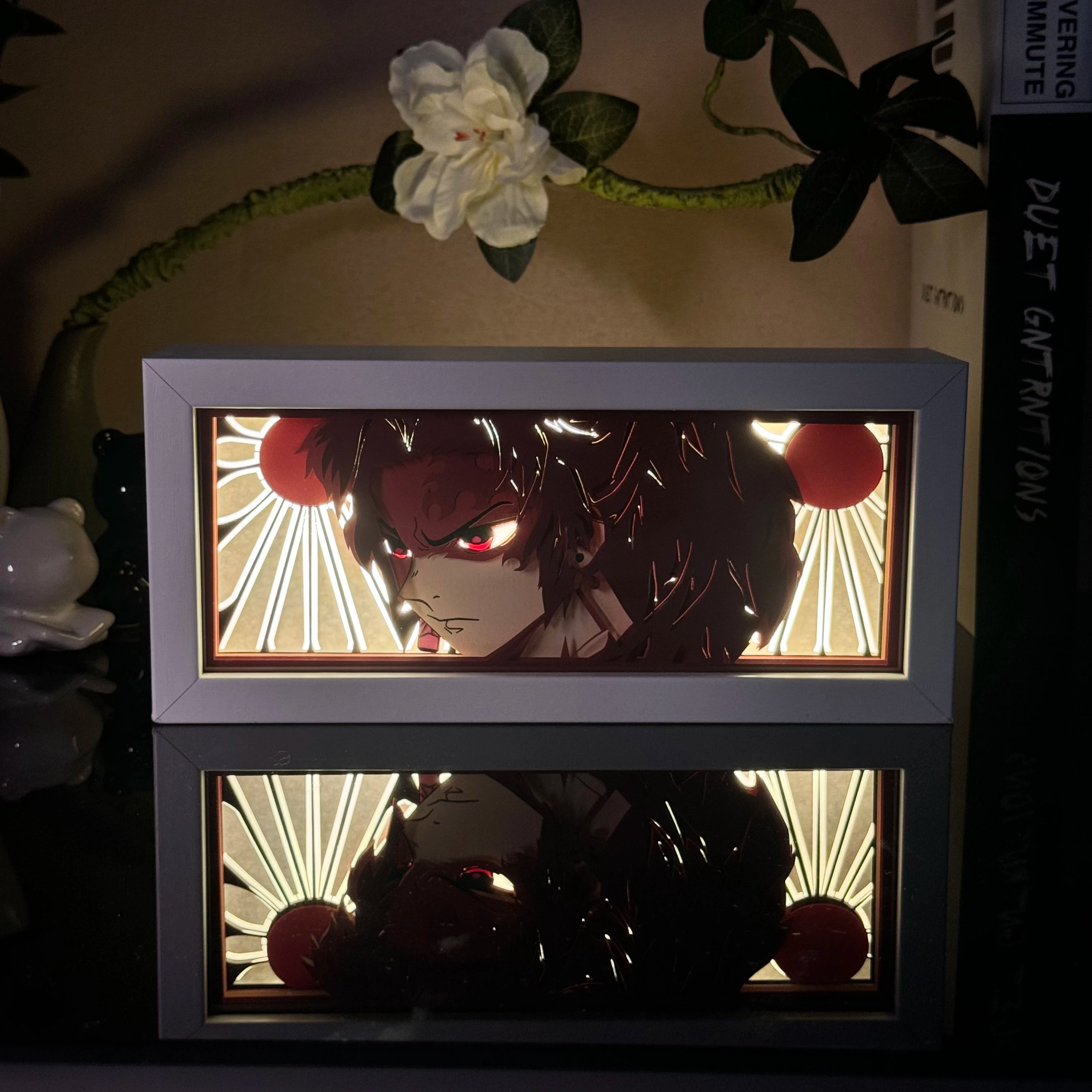 Anime Paper Carved Lamp | 3D LED Color Light Box Lamps & Night Lights - The Eezee Shop