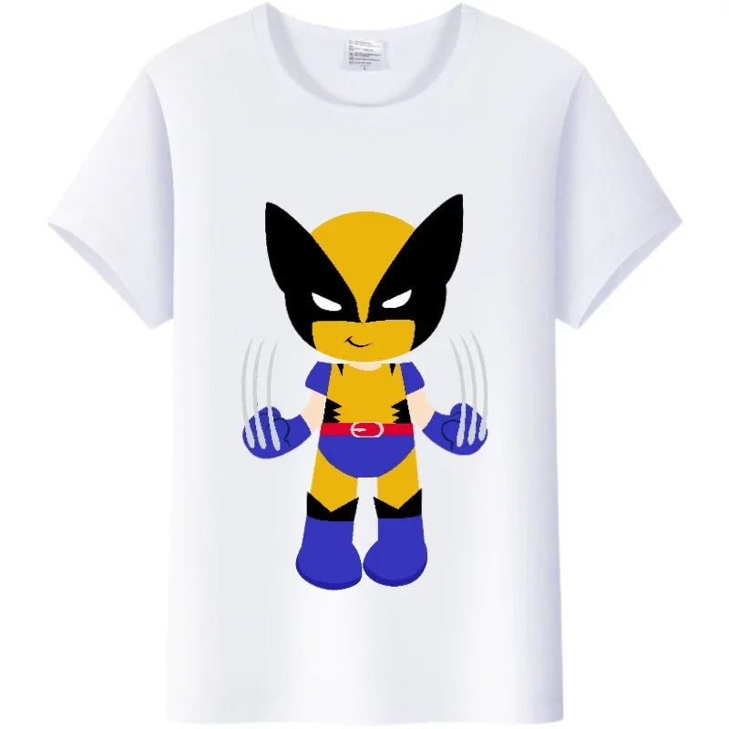 Kids Deadpool & Wolverine T-Shirt | Cartoon Summer Tee Graphic Tees - The Eezee Shop