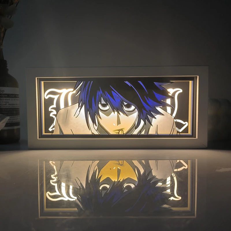 Anime Paper-Cut Light Box | Remote Control Color Night Light Lamps & Night Lights - The Eezee Shop