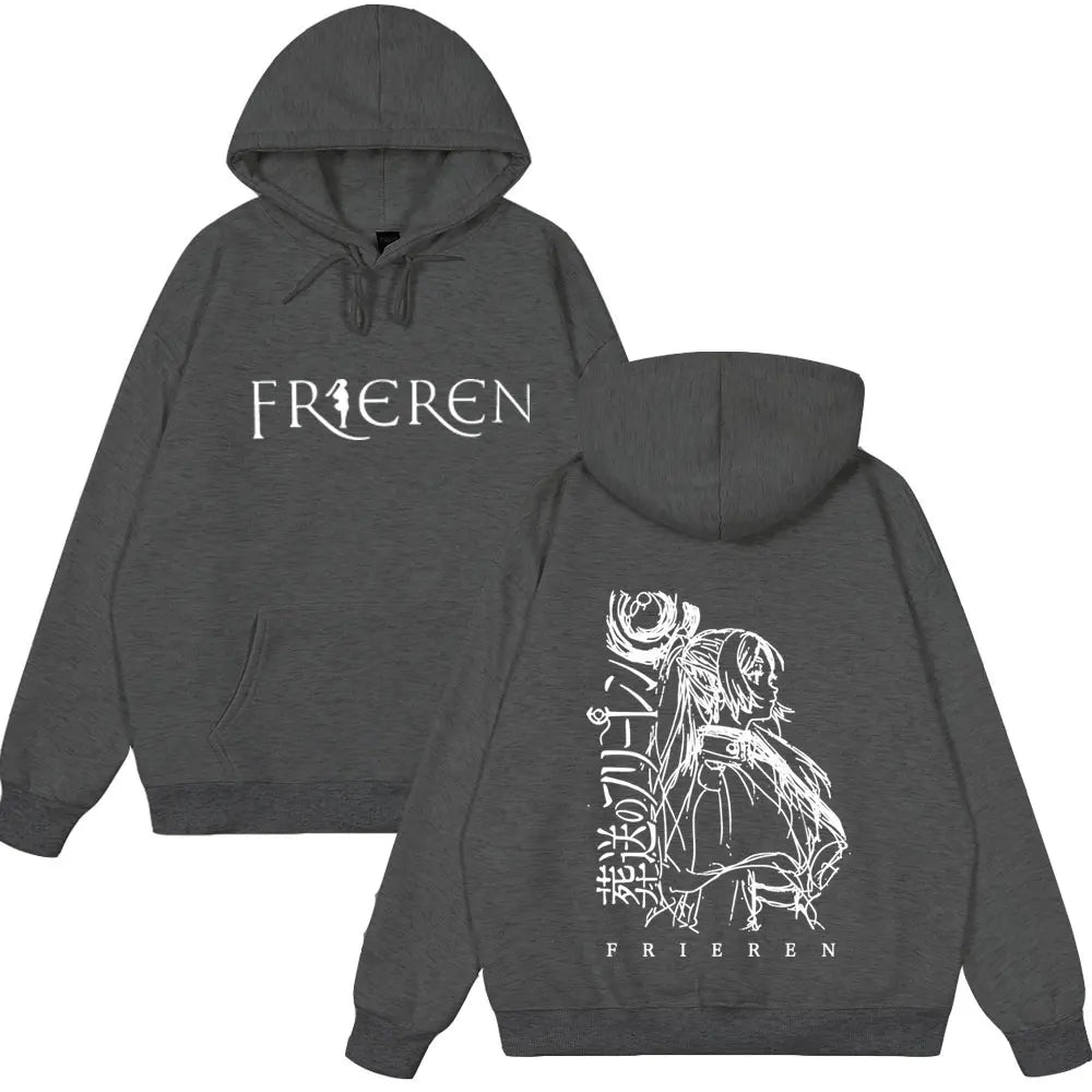 Frieren Anime Hoodie | Unisex Fleece Fantasy Sweatshirt Hoodies & Sweatshirts - The Eezee Shop