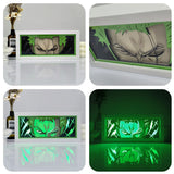 Roronoa Zoro Paper-Cut Shadow Box | Remote Color Night Light Lamps & Night Lights - The Eezee Shop