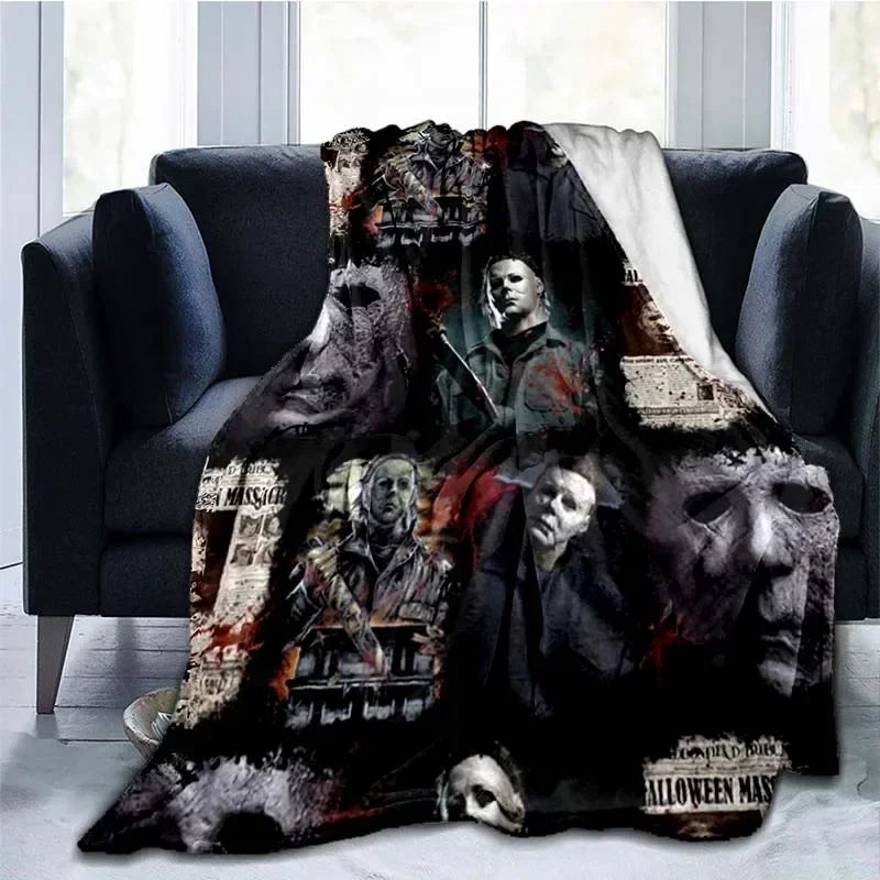 Michael Myers Flannel Blanket | Super Soft Horror Throw Throw Blankets - The Eezee Shop