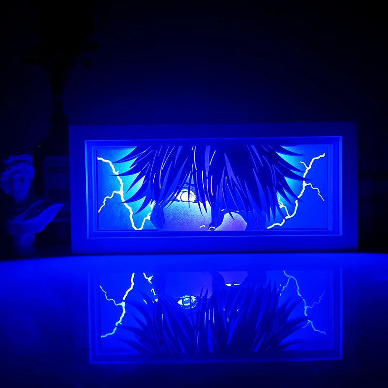 Anime Paper-Cut Light Box | Remote Control Color Night Light Lamps & Night Lights - The Eezee Shop